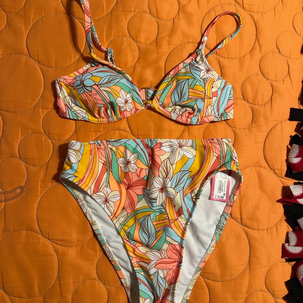 Xhilaration Multicolor High-Waist Bikini